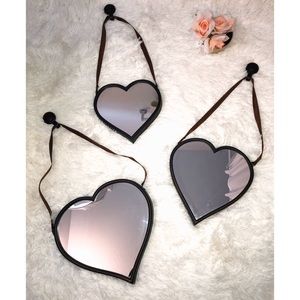SET OF 3 HEART WALL MIRRORS